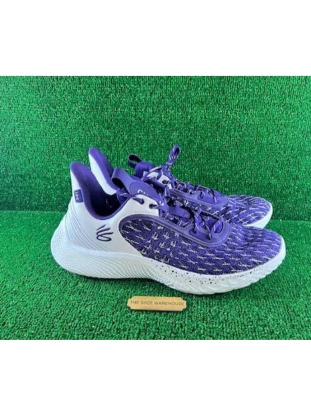 Under Armour Curry Flow 9 Team Basketball Shoes Purple 3025631-500 Size 14.5